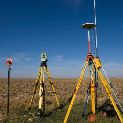Total station and gnss survey equipment - ALTA SURVEY Florida Land surveyor equipment including total station and GNSS receiver used to verify site measurements